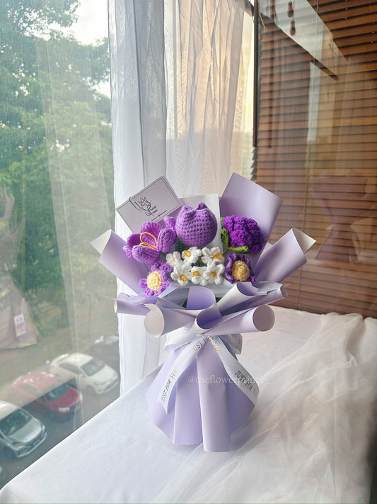 💜🌹🌷 Purple - Fairy Grape Bouquet
