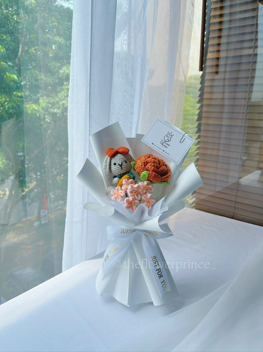 🐰🧡💛White - Carrot Joy Bunny