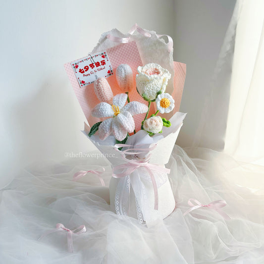 🌷🎀 Pink - Fairy Ribbon Bouquet