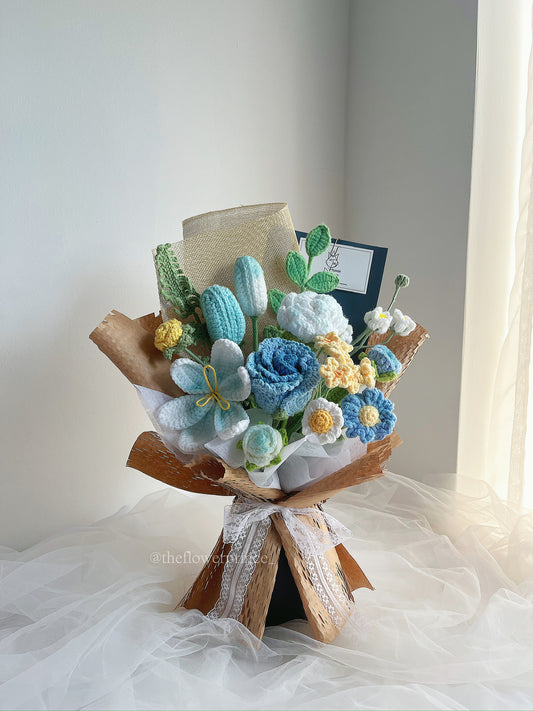 🤎💙💚 Brown - Autumn Sky Bouquet