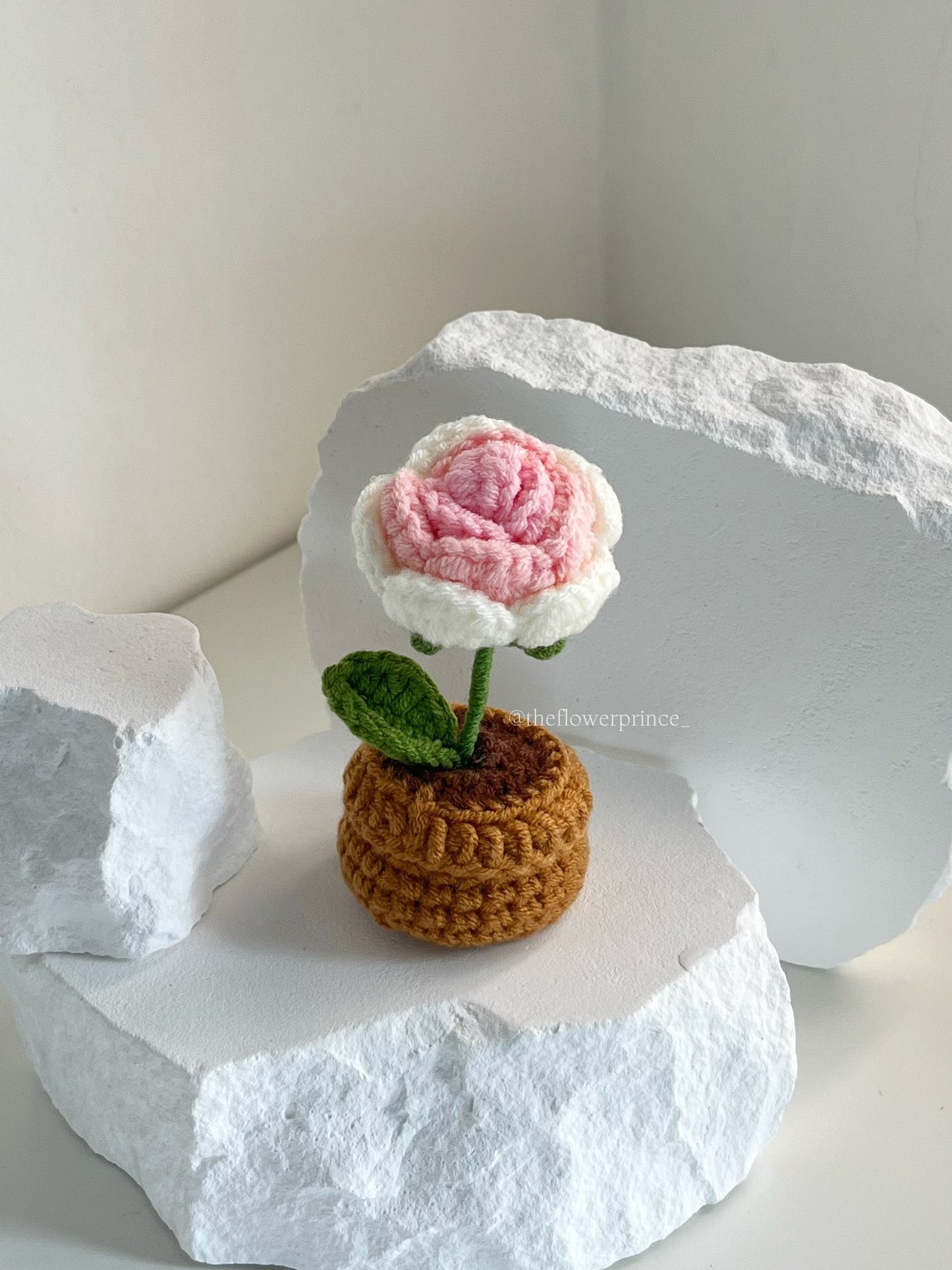 P01 - Pink Rose Mini Potted