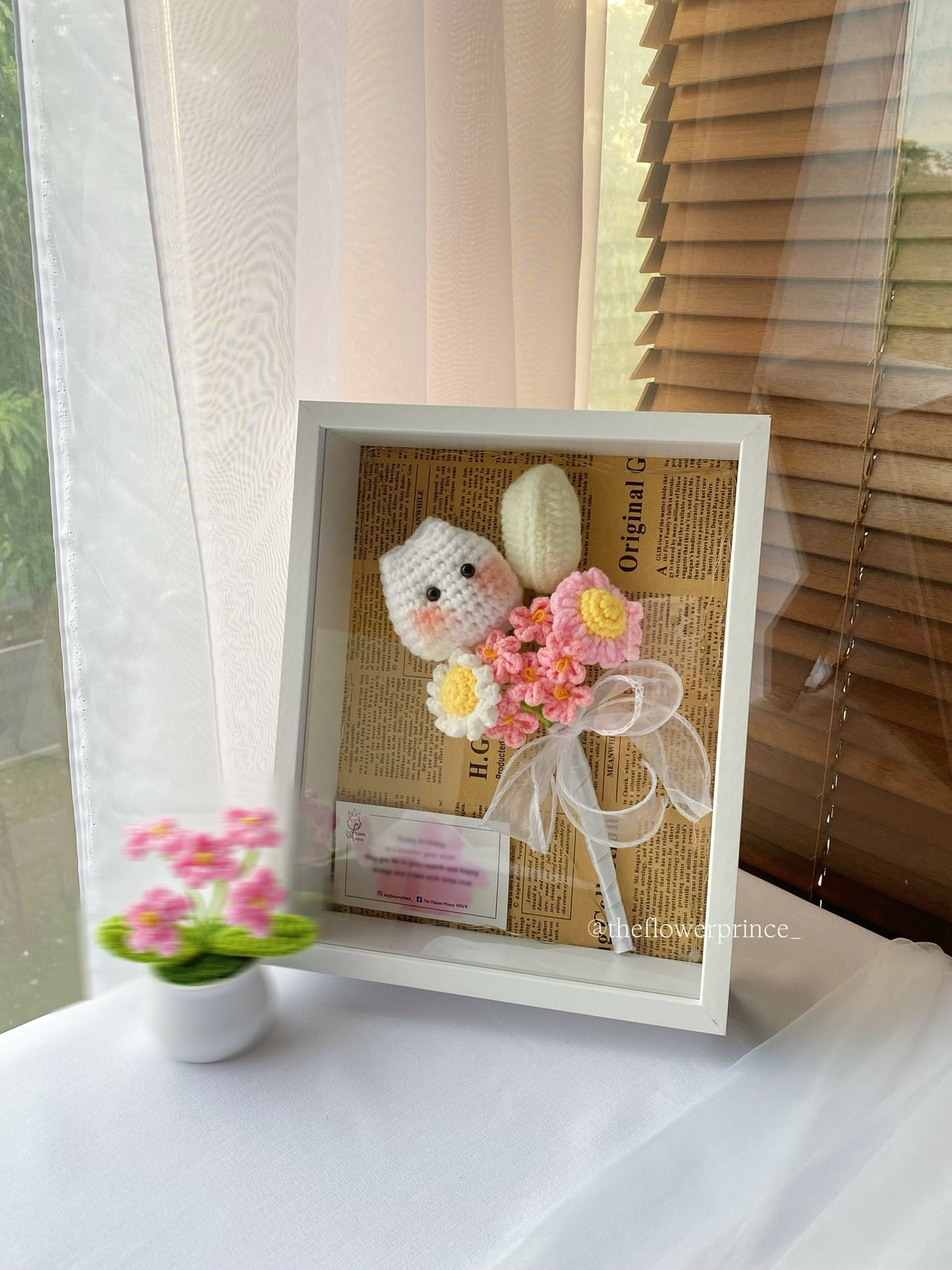 🤍🌷🖼️ White - Cutie Tulip Blush Frame