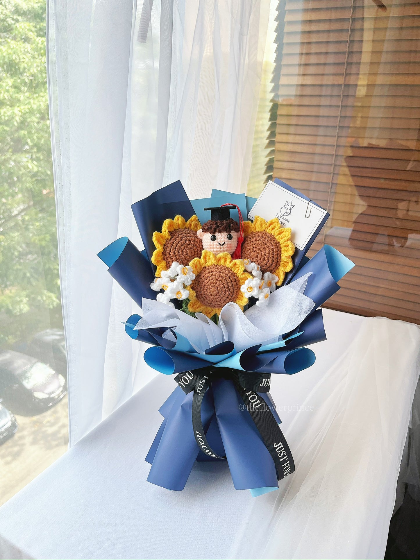 🌻💙 Dark Blue - Navy Sunlight Sunflower