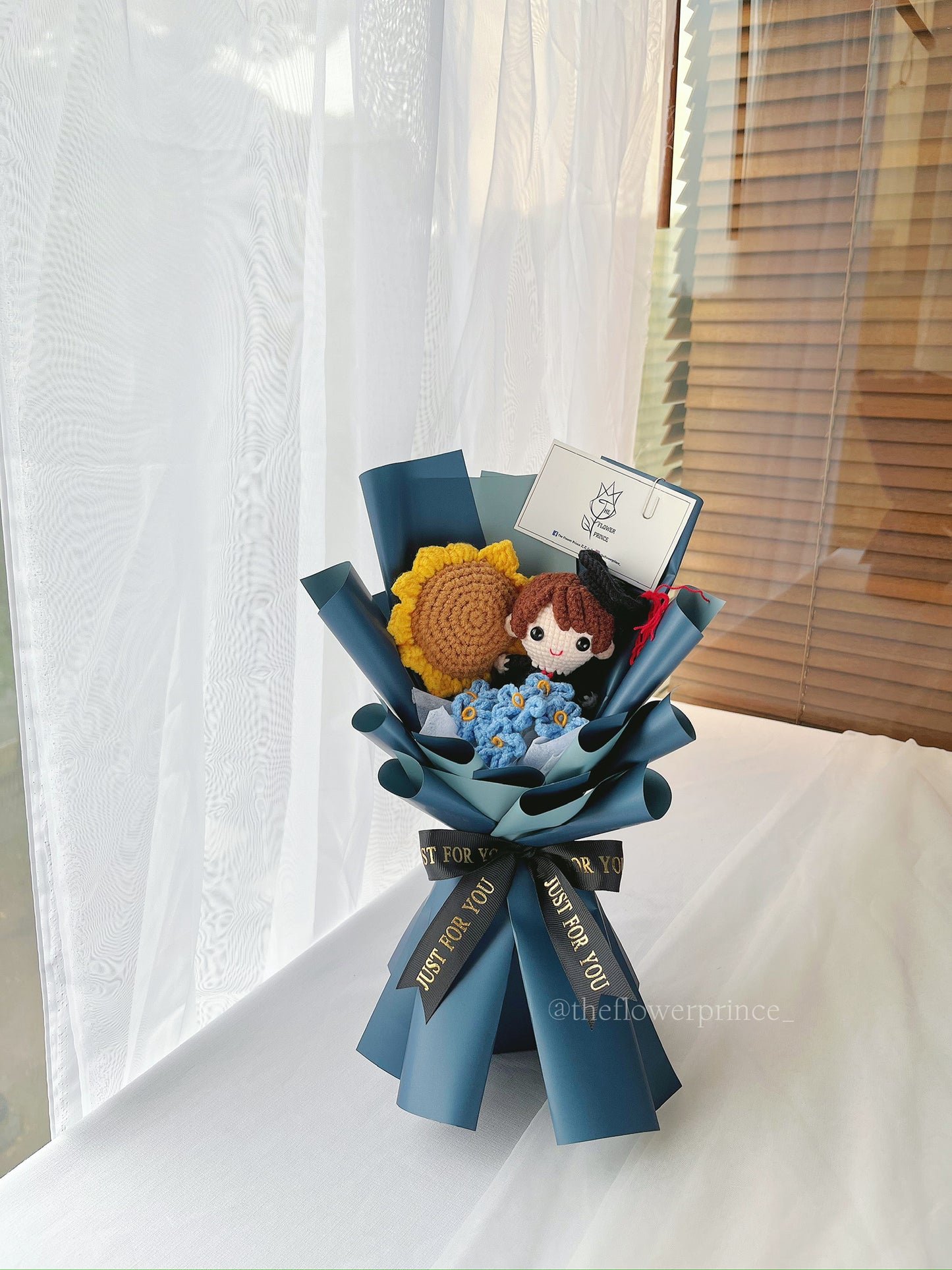 🌻💙💛 Dark Blue - Little Shinny Sunflower