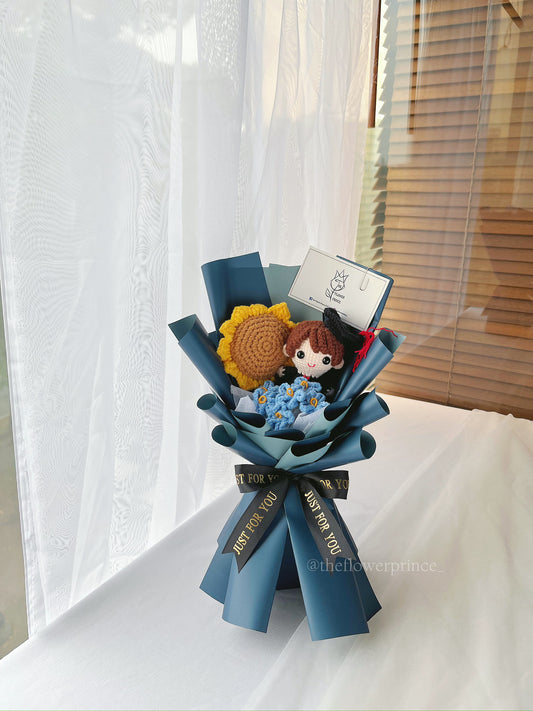 🌻💙💛 Dark Blue - Little Shinny Sunflower