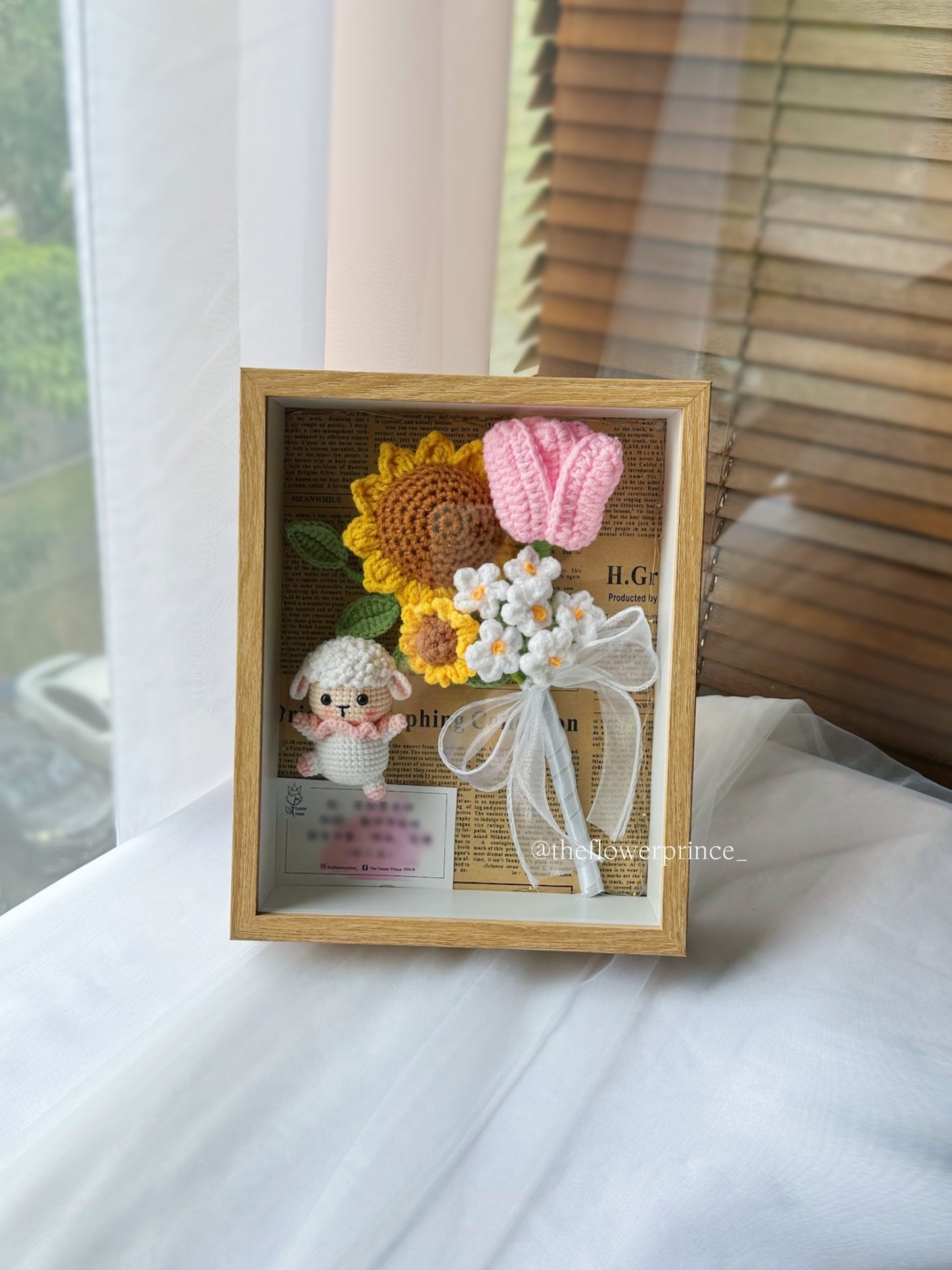 🐑🌻🌷🖼️ Khaki - Spring Sheep Sunflower Tulip Frame