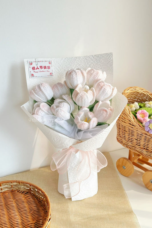 💕🌷White - Sweetheart Tulip Dreams