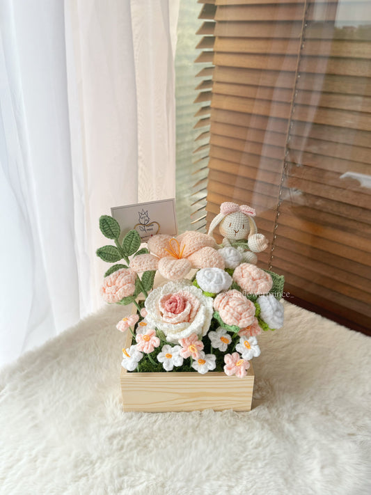 🐰Champagne Dream Bunny - Wooden Box