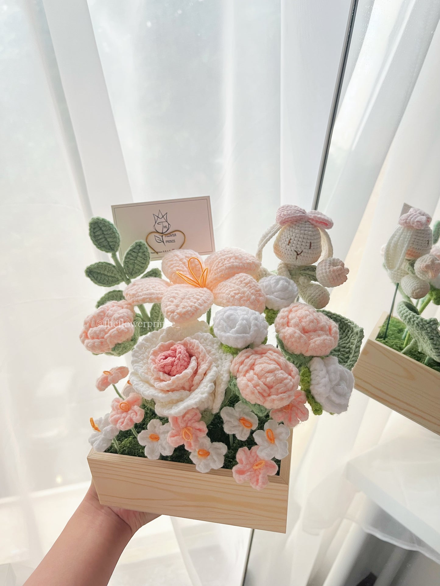 🐰Champagne Dream Bunny - Wooden Box