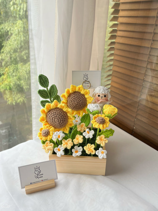 🐏🌻Sunny Wishes - Wooden Box