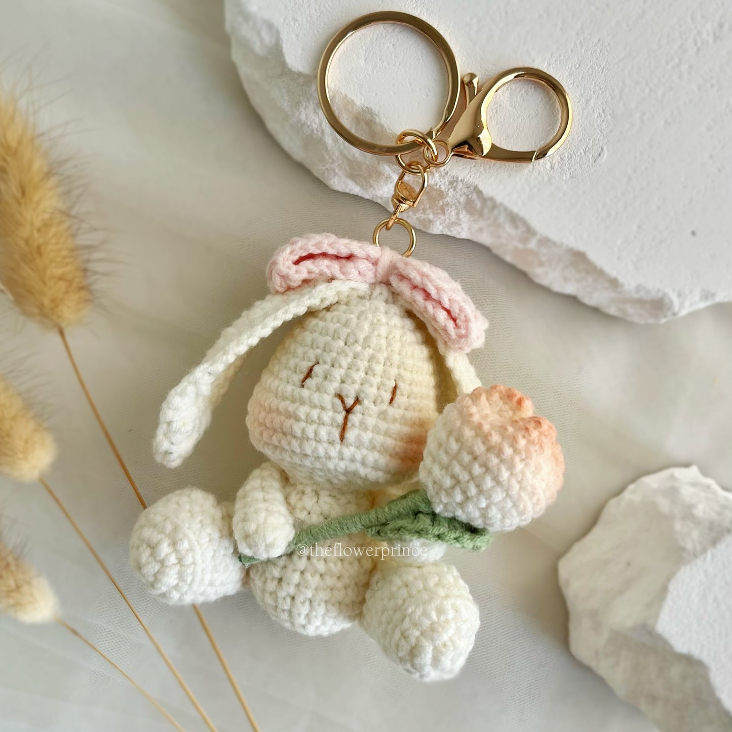 Bunny Tulip Keychain🐰🌷