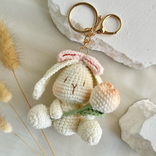 Bunny Tulip Keychain🐰🌷
